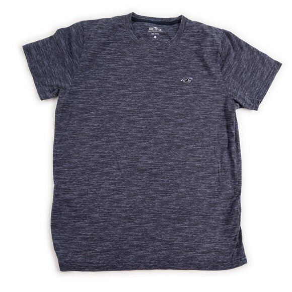 Hollister Must Have Collection heathered navy blue t-shirt size	M - Picture 1 of 10